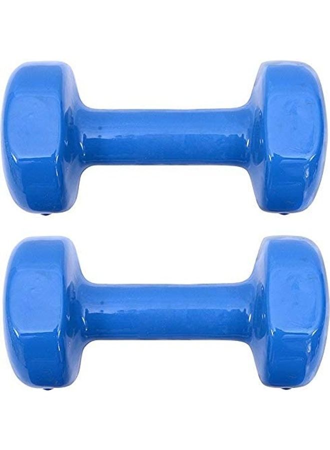 Sportex 2-Piece Non-Slip Hexagon Shaped Vinyl Dumbbell Set 3kg  - Image 2