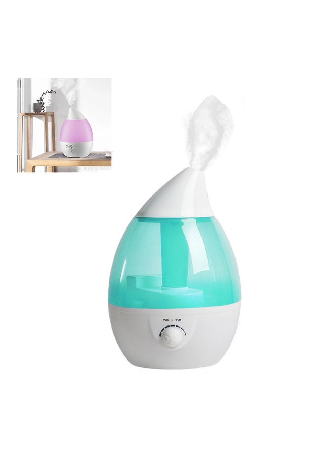 HTC Ultrasonic Cool Mist Droplet Humidifier White/Green - Image 1