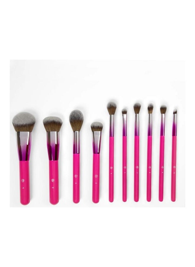 10-Piece Midnight Festival Brush Set Pink - v1631438090/N50816216A_2