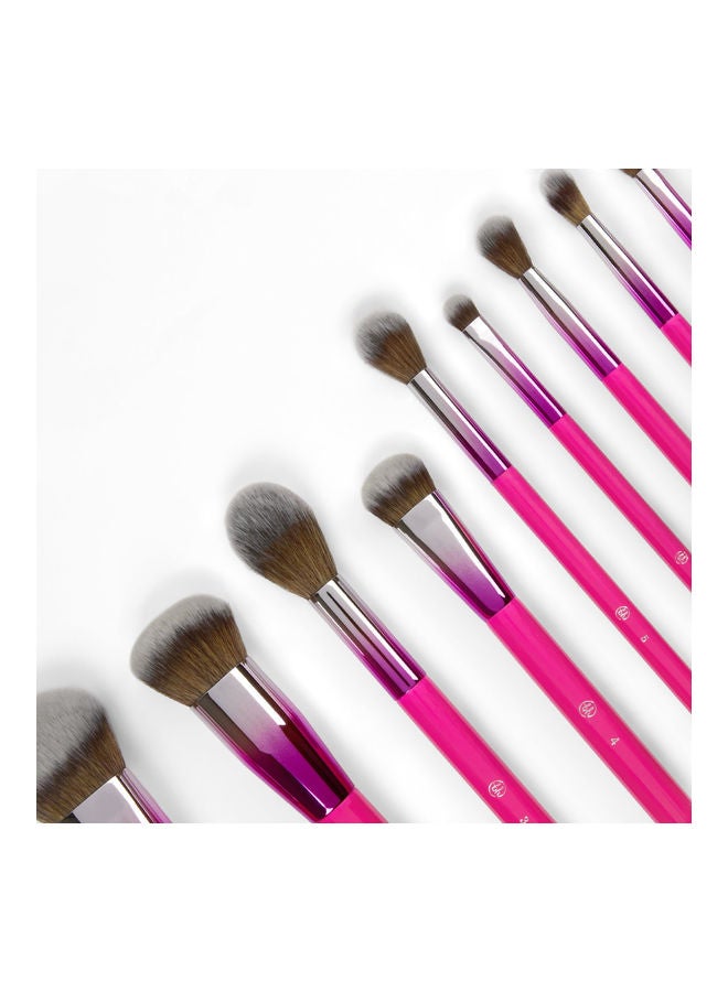 10-Piece Midnight Festival Brush Set Pink - v1631438090/N50816216A_3