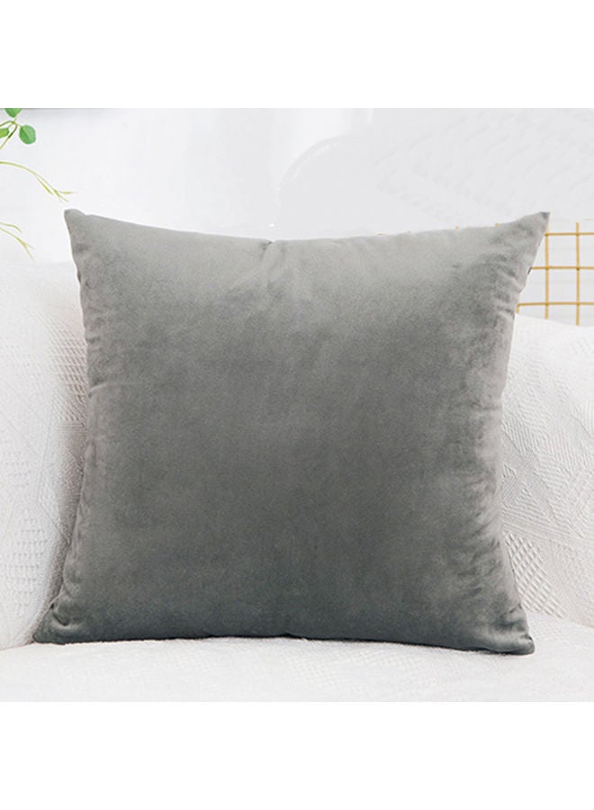 Alfa.life Luxury Velvet Cushion Pillowcase Grey 40 x 40cm  - Image 1
