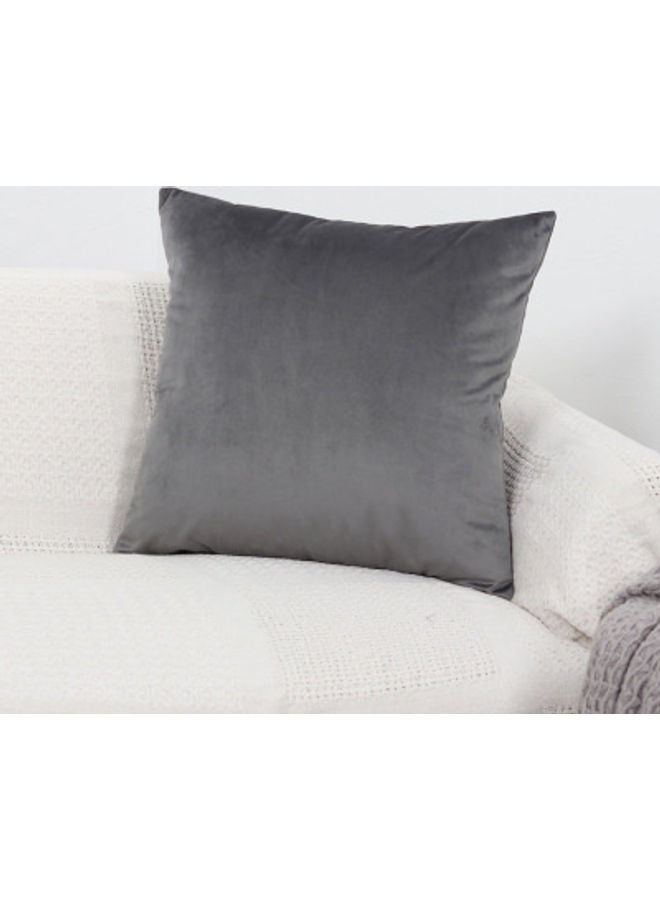 Alfa.life Luxury Velvet Cushion Pillowcase Grey 40 x 40cm  - Image 2