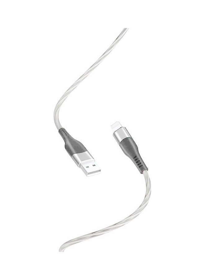 XO Cable Nb158 Usb-Lightning 1,0 M 2,4A Grey - Image 1