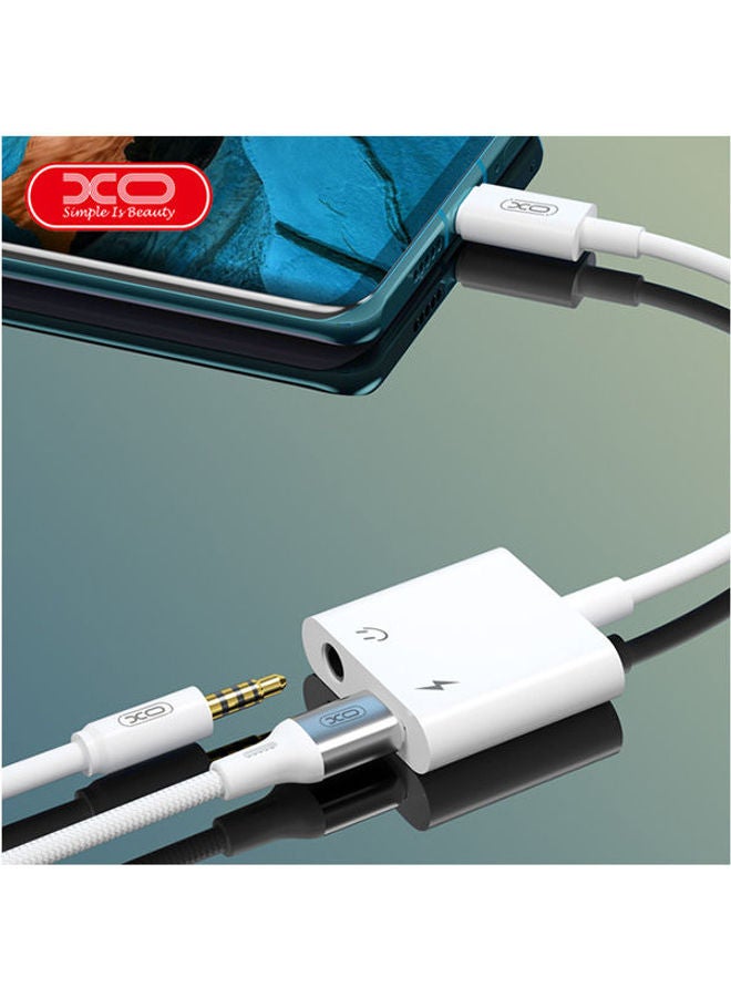 إكس أو كابل Lightning/Lightning مقاس 3.5 مم طراز NB-R172B أبيض  - Image 2