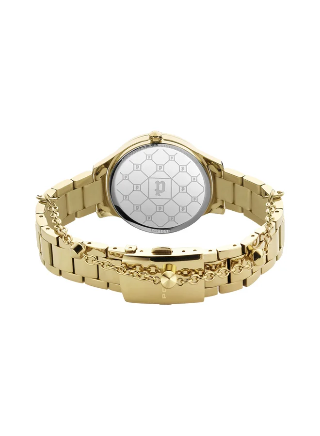 POLICE Women's Police Tropea Jewellery Women's Wrist Watch with Stainless Steel Ion Plate Bracelet Strap - PEWLG2109802, Gold Balls