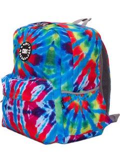 Junior Student 15 Inch Backpack–Turquoise Tie Dye Multicolour