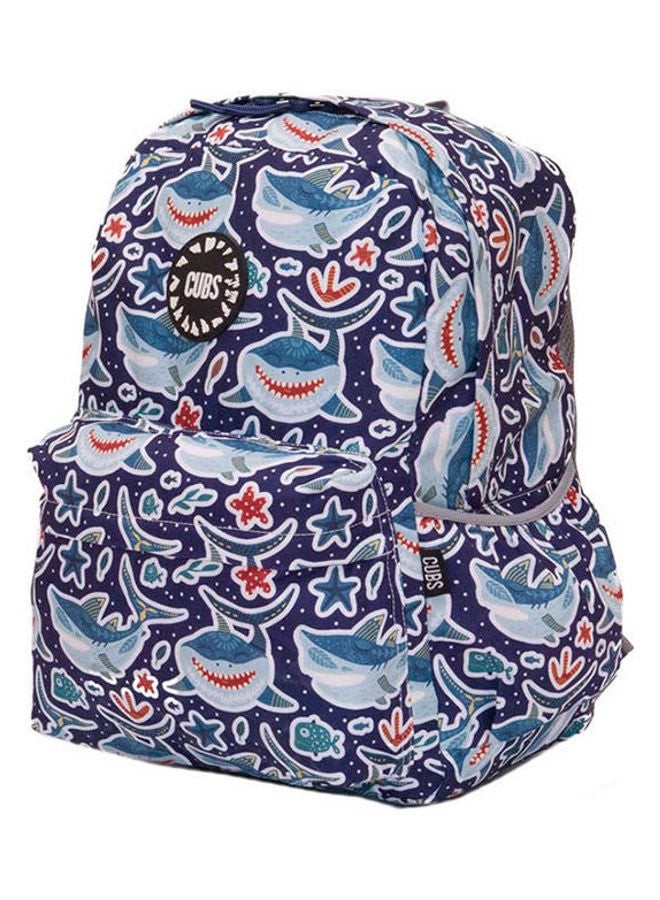 CUBS Junior Student 15 Inch Backpack– Smily Shark Multicolour 