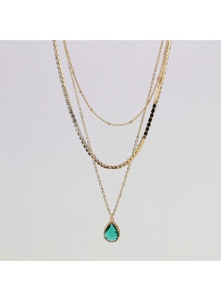 Tinsel Plush Water Drop Multilayer Pendent Necklace - v1631444364/N50817795A_1