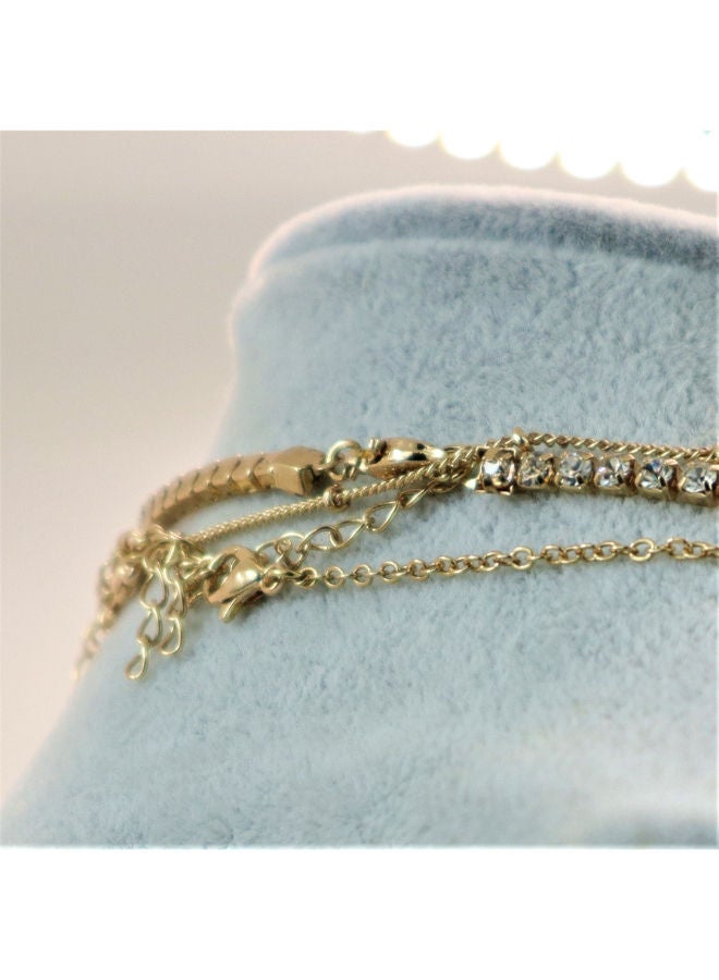 THE BLING STUDIO - Tinsel Plush Water Drop Multilayer Pendent Necklace - Image 1