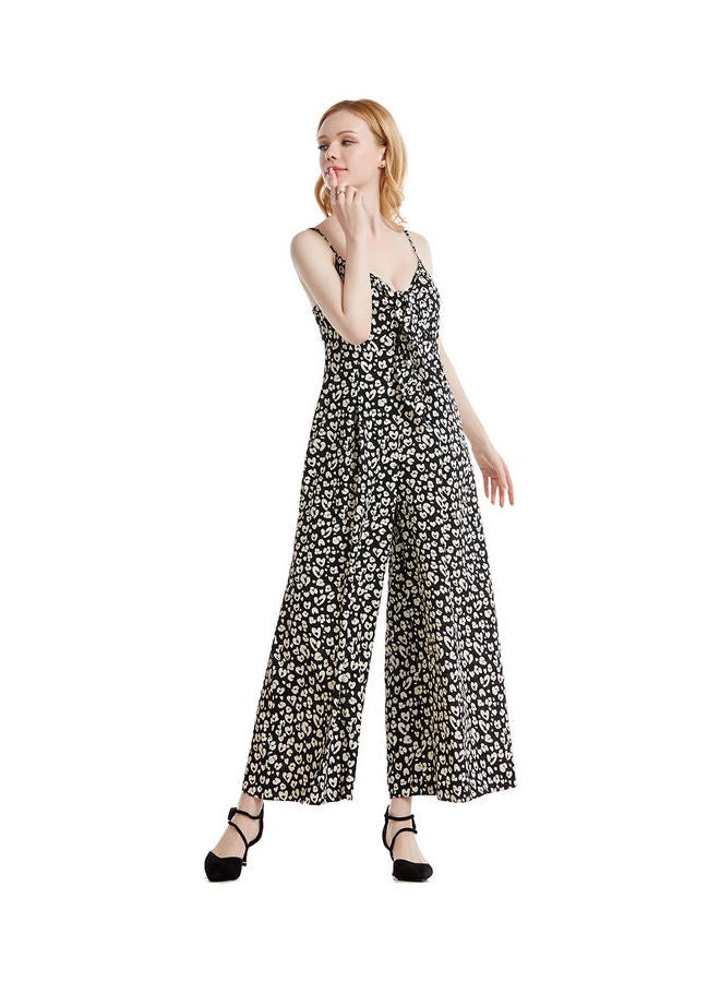 Hanyimidoo Suspender Jumpsuit Black/White - Image 4