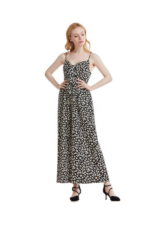 Hanyimidoo Suspender Jumpsuit Black/White - Image 5