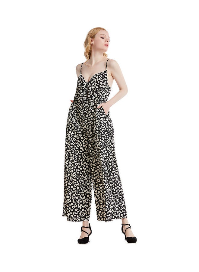 Hanyimidoo Suspender Jumpsuit Black/White - Image 3