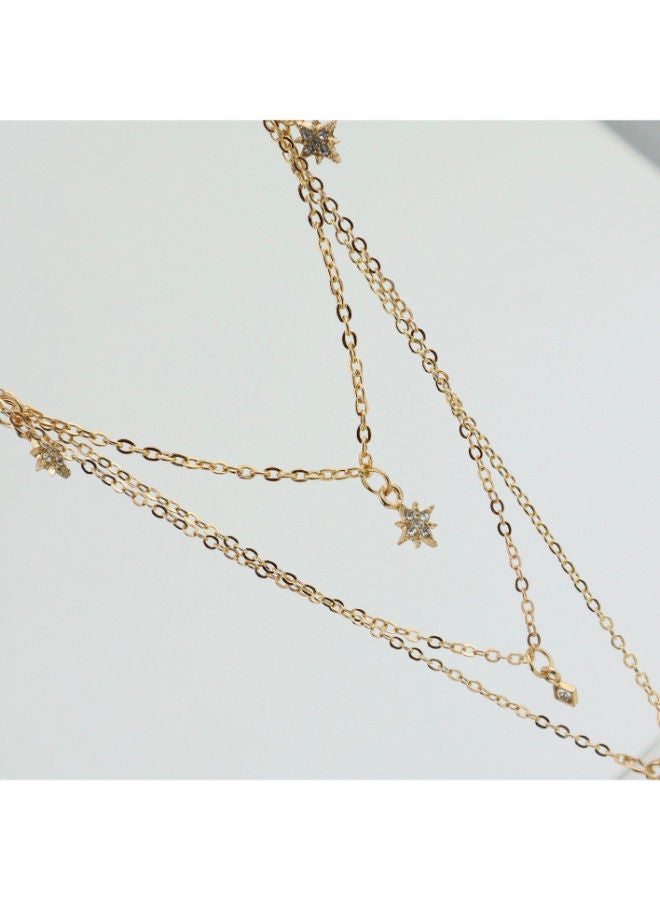 THE BLING STUDIO - Pristine Starry Night Multilayer Necklace - Image 1