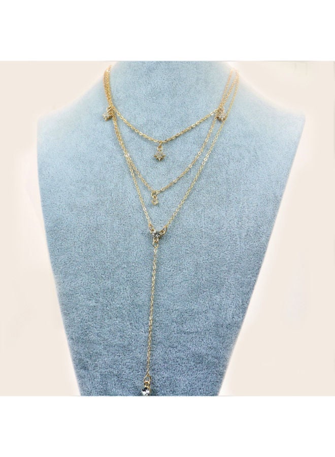 THE BLING STUDIO - Pristine Starry Night Multilayer Necklace - Image 1