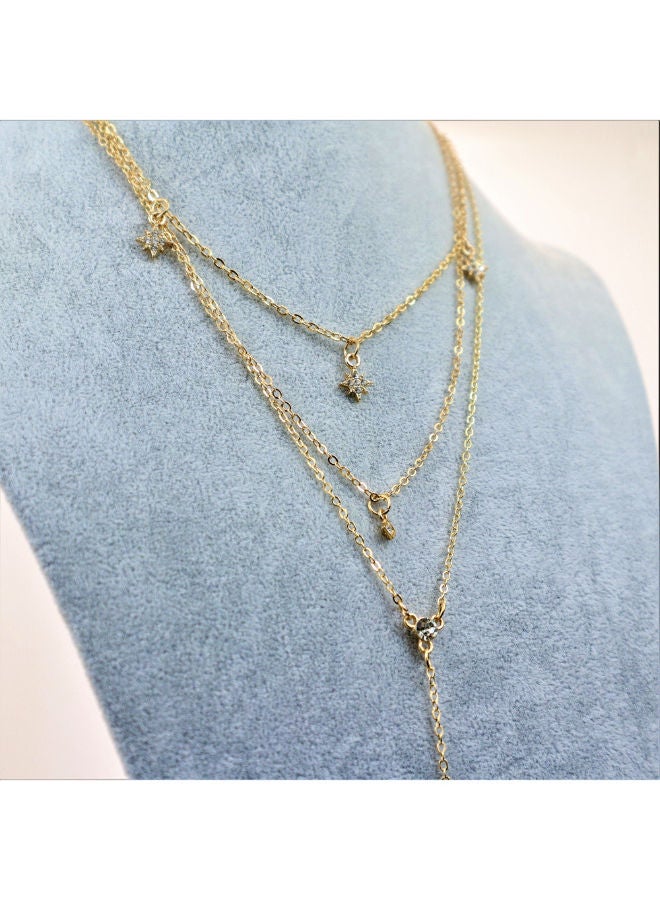 THE BLING STUDIO - Pristine Starry Night Multilayer Necklace - Image 1