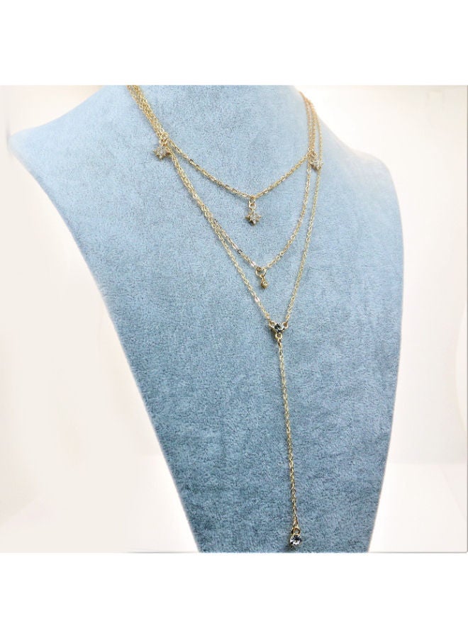 THE BLING STUDIO - Pristine Starry Night Multilayer Necklace - Image 1