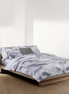 Moonstone Printed Duvet Cover Cotton Pebble Super King none