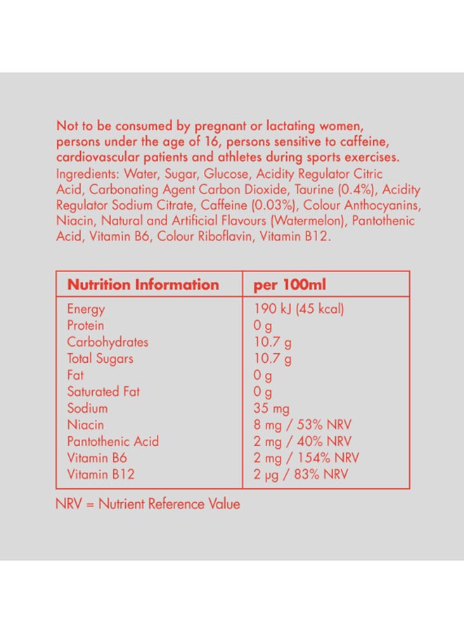 Red Bull - Energy Drink Watermelon 250ml Pack of 4 - Image 1