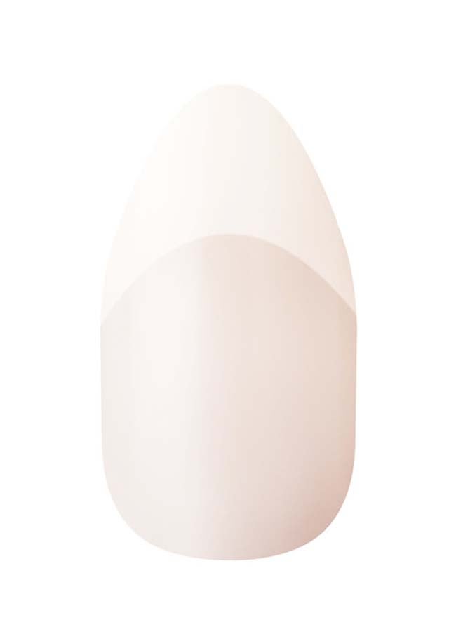 KISS - 28-Piece Salon Acrylic French False Nails Nude - Image 1