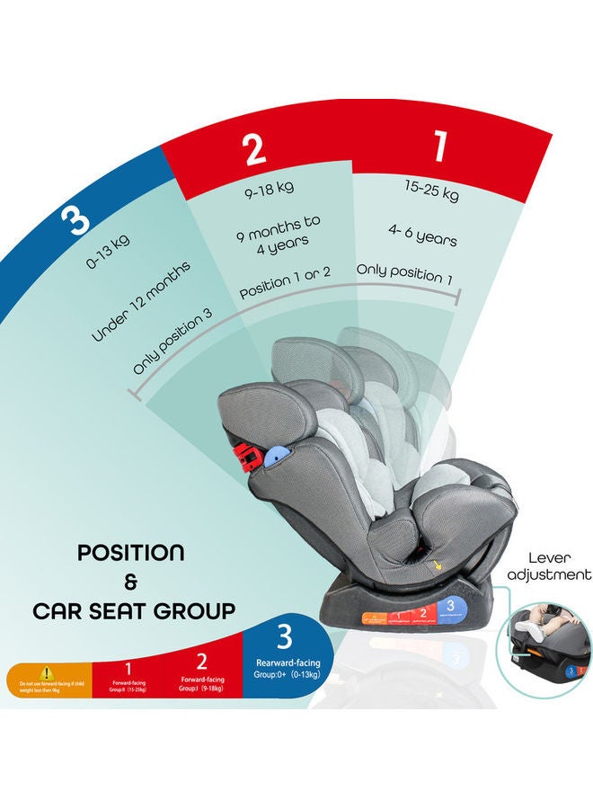 Moon Sumo Baby/Infant Car seat (Group(0,1,2)  Dotted Grey  - Image 3