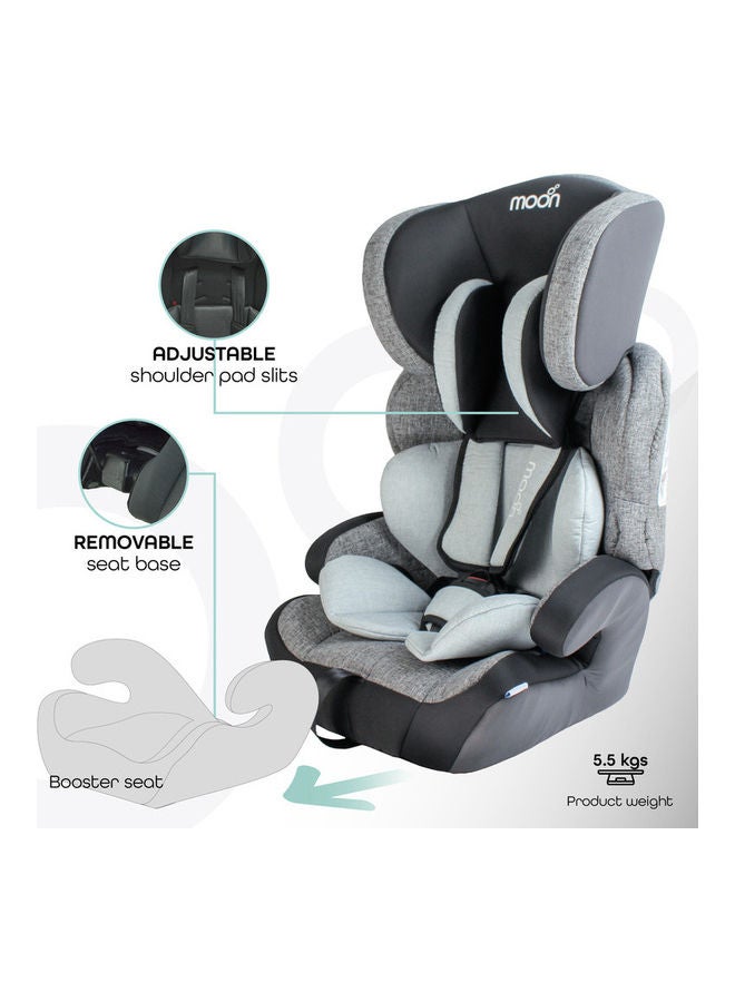 Moon Tolo - Baby/Kids Car seat (Group-1,2,3)-Textured Grey - Image 4
