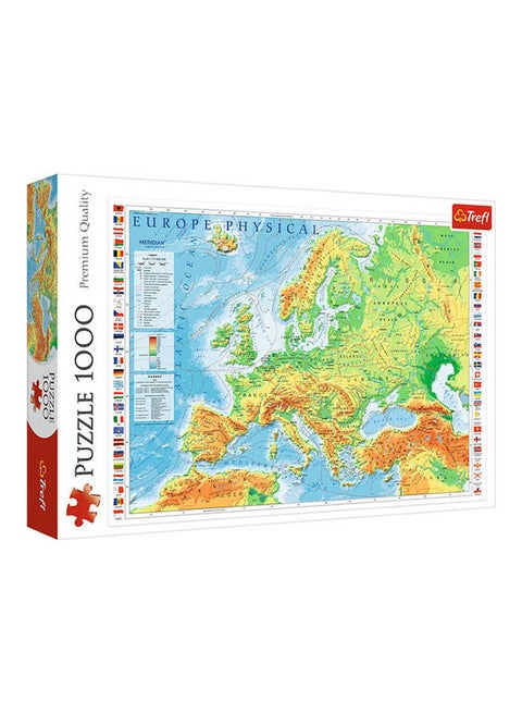 Jigsaw Puzzles Physical Map Of Europe 680x480cm