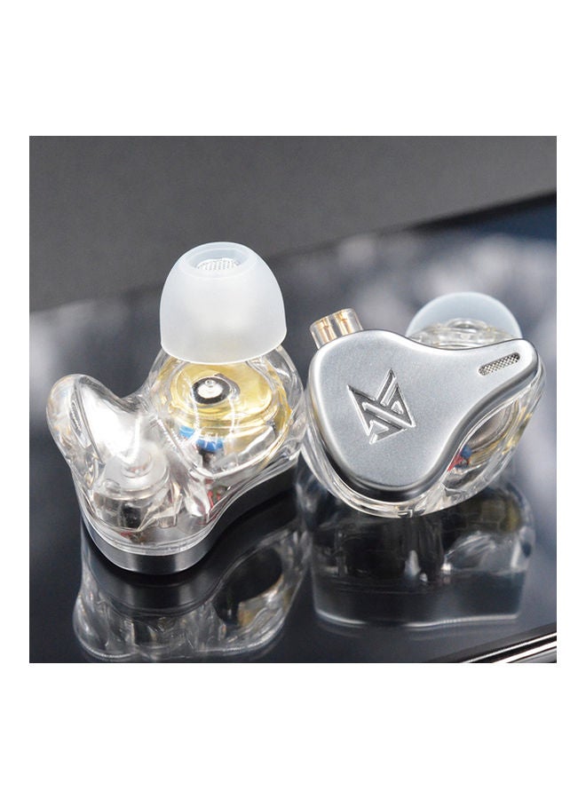 KZ Array Type Three-Unit Dynamic In Ear Wired Headphone With Mic Grey - Image 4