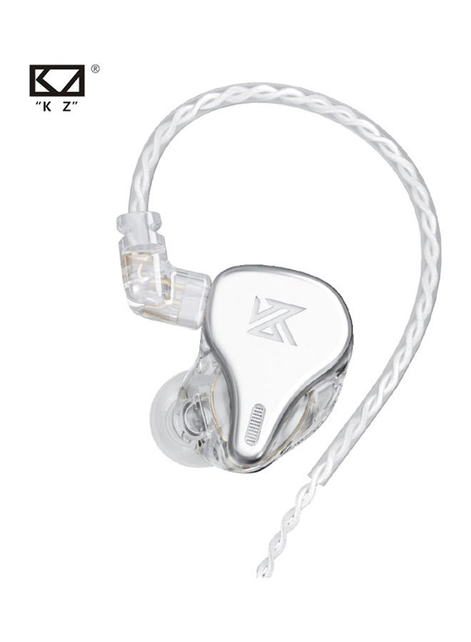 KZ Array Type Three-Unit Dynamic In Ear Wired Headphone With Mic Silver - Image 2