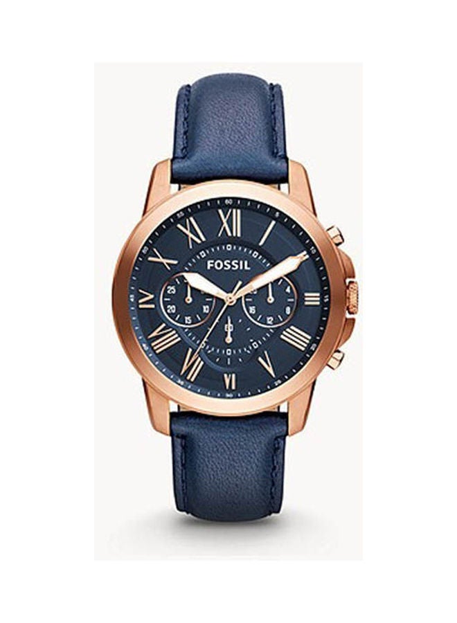 FOSSIL men Leather Chronograph Watch Fs4835Ie  - Image 1