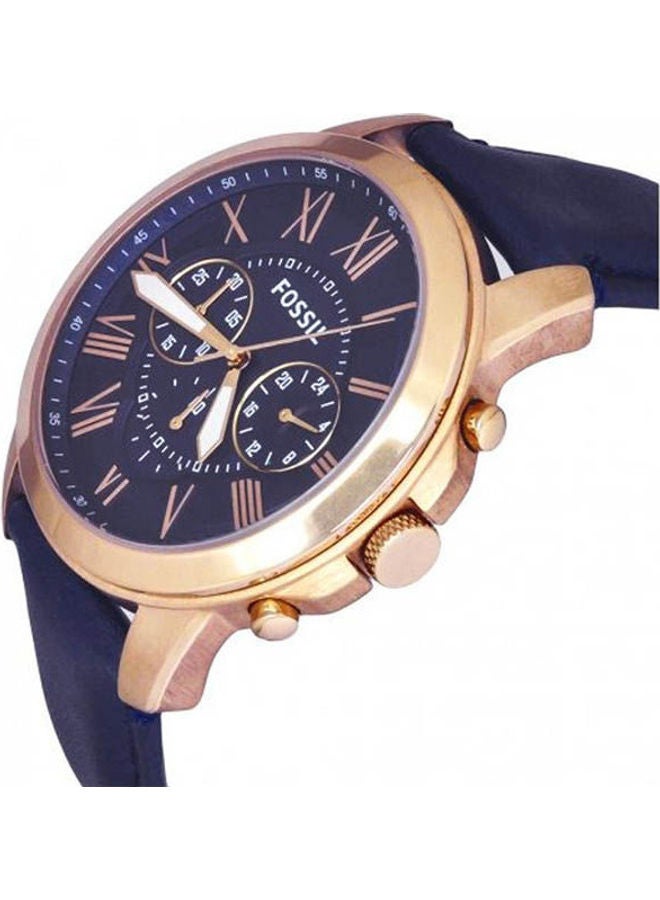 FOSSIL men Leather Chronograph Watch Fs4835Ie  - Image 3