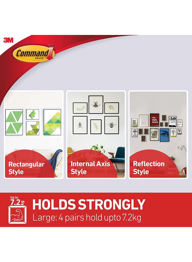 3M 4-Piece Command Adhesive Strips White - Image 5