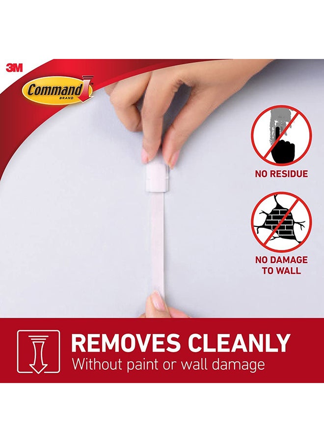 3M - Command 17001ES Utility Medium Holds 1.36 Kg Each Hook Set 2xHooks And 4xStrips/Pack White - Image 1