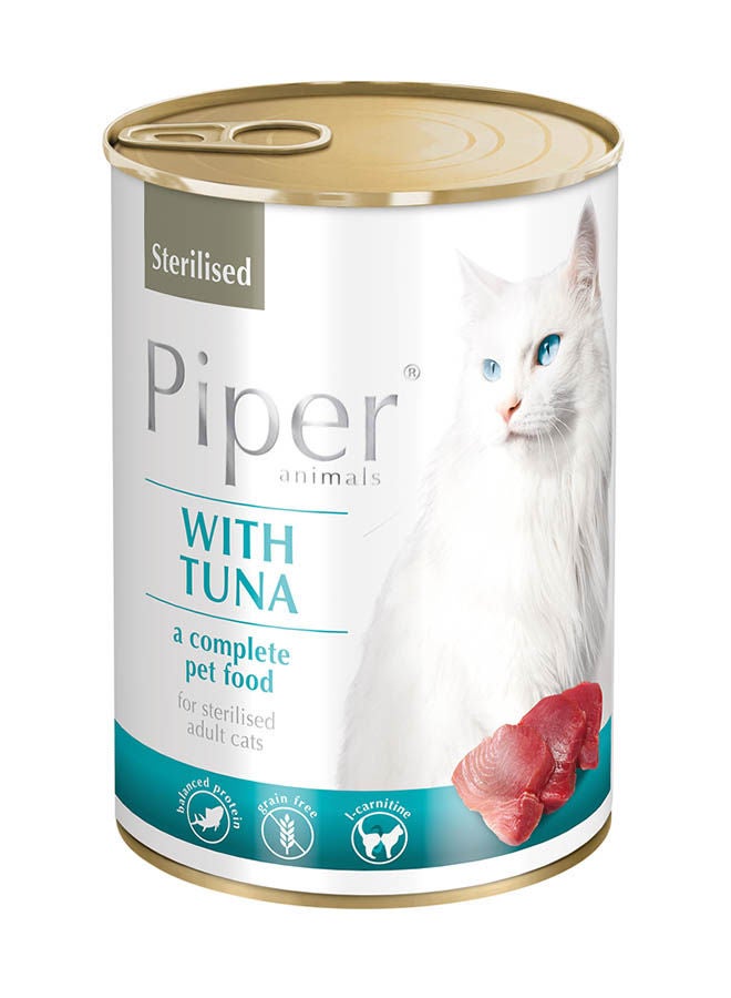 Piper Cat Food With Tuna Sterilised Blue 400grams - Image 1