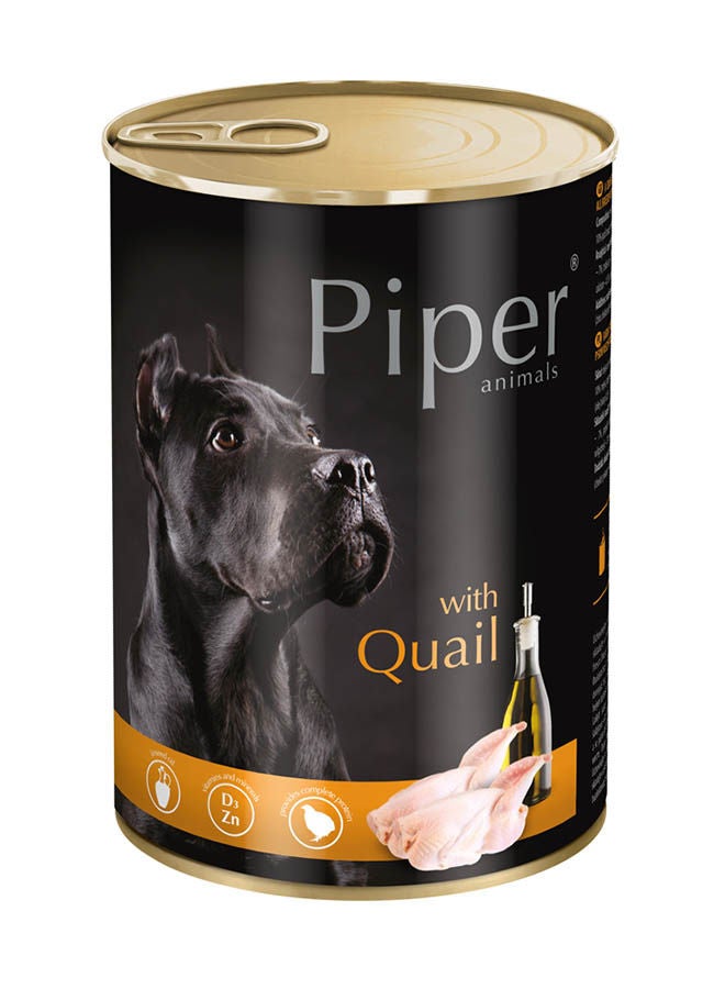 Piper Dog Food With Quail Orange 400grams - Image 1