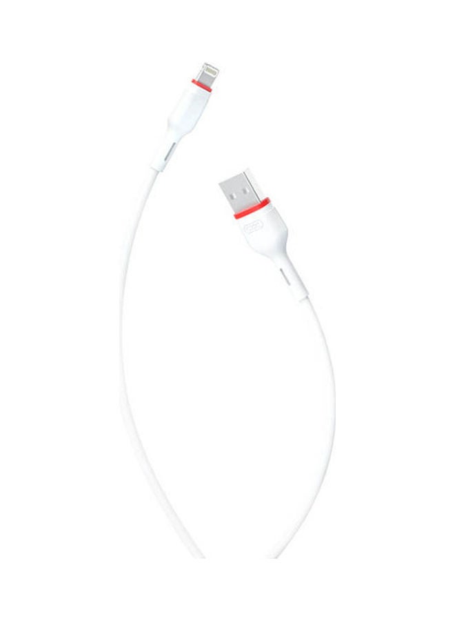 إكس أو كابل USB بولينج 2.4 أمبير لأجهزة أبل أبيض  - Image 1