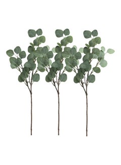 ZENHOME 3-Piece of artificial eucalyptus leaves Green 65cm  - Image 1
