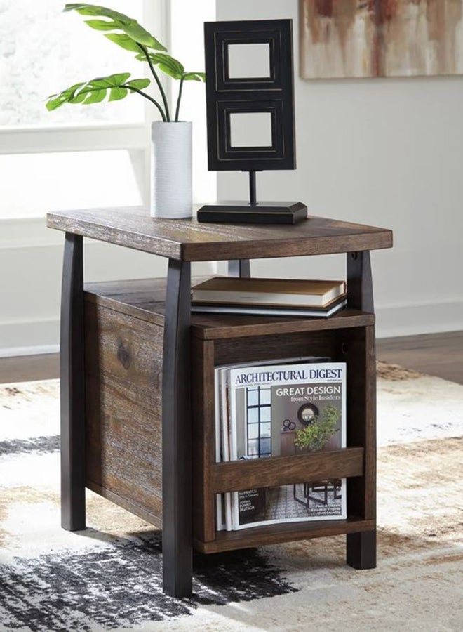Ashley Homestore End Table Brown/Black 16x26x24inch  - Image 2