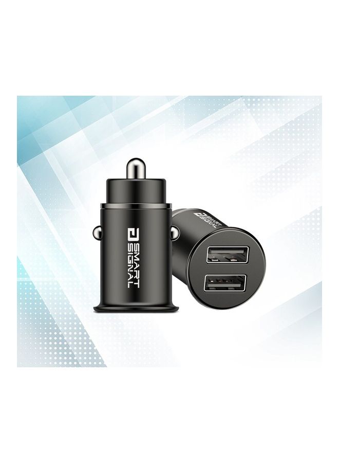 Smart Signal Mini Metal Car Charger X8 Supports Fast Charging for iPhone/Android/Galaxy and More  - Image 2