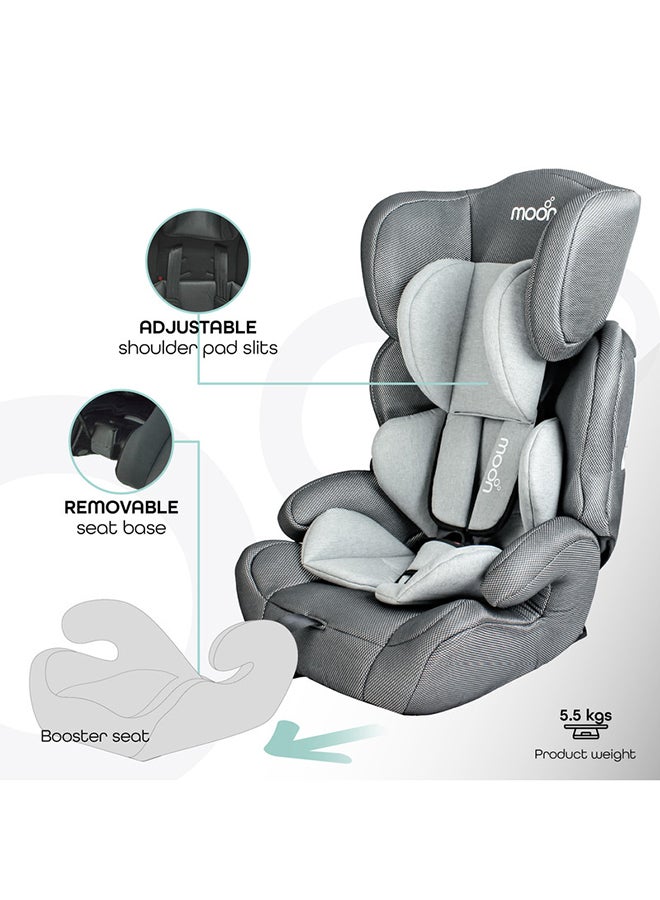 Lofty Baby Car seat  Group(1,2,3)-Black + Grey dots - v1631515981/N43286824A_4