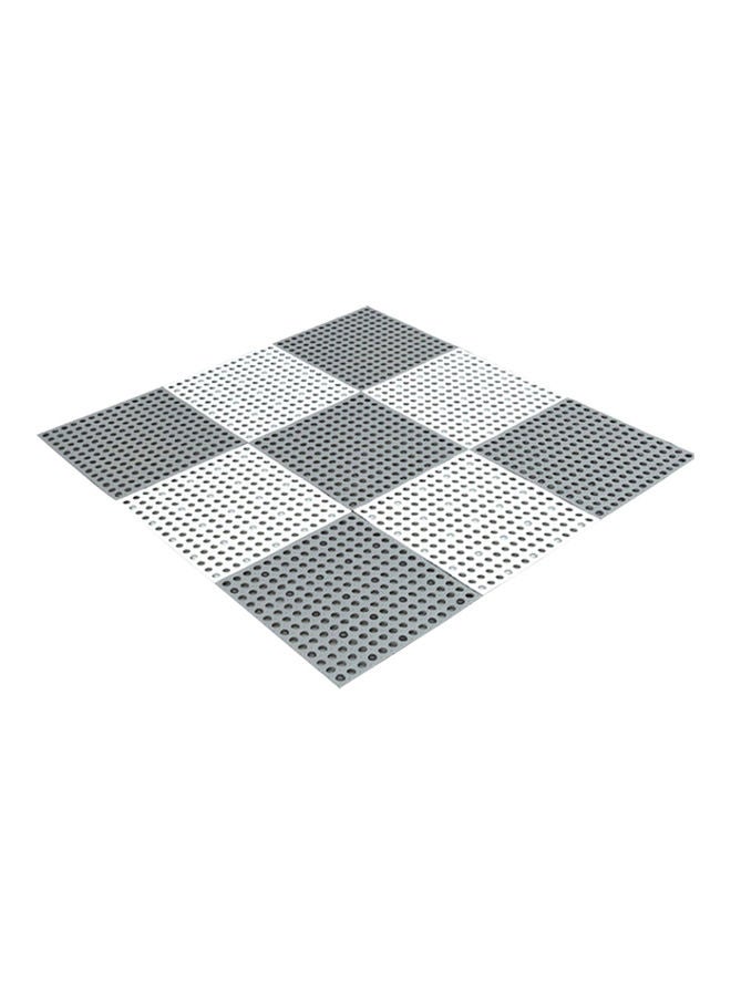 Bathroom Anti-Skidding Mat DIY Size Wet Area Matting Shower Room Floor Cushion with Drain Holes White 30.00 x 1.00 x 30.00cm - Image 3