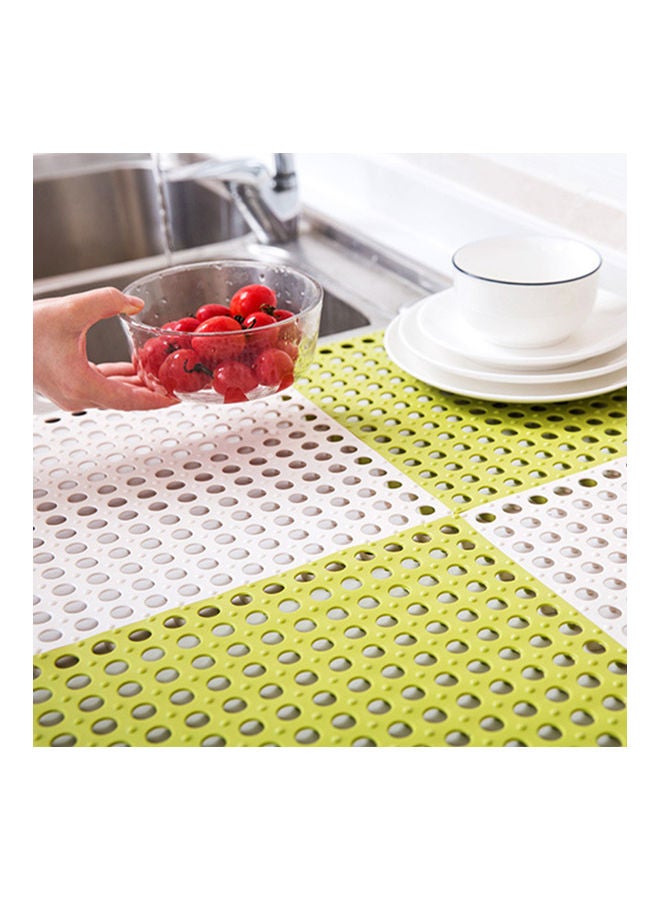 Bathroom Anti-Skidding Mat DIY Size Wet Area Matting Shower Room Floor Cushion with Drain Holes White 30.00 x 1.00 x 30.00cm - Image 5