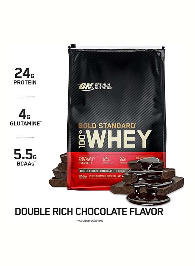 Optimum Nutrition - Gold Standard 100% Whey, Double Rich Chocolate 10lb - Image 1