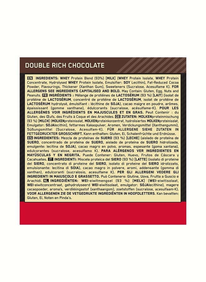 Optimum Nutrition - Gold Standard 100% Whey, Double Rich Chocolate 10lb - Image 1