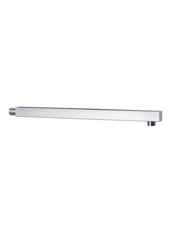 16 Inches Stainless Steel Square Rainfall Shower Head Extension Arm Wall Mounted Tools-Free Silver 40.00 x 4.00 x 5.40cm - Image 2
