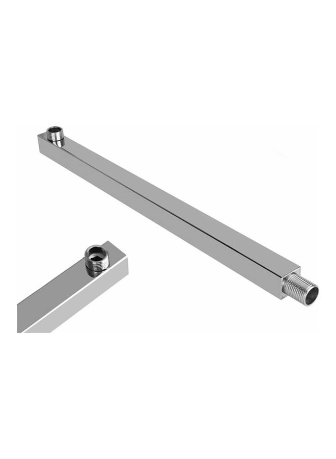 16 Inches Stainless Steel Square Rainfall Shower Head Extension Arm Wall Mounted Tools-Free Silver 40.00 x 4.00 x 5.40cm - Image 3