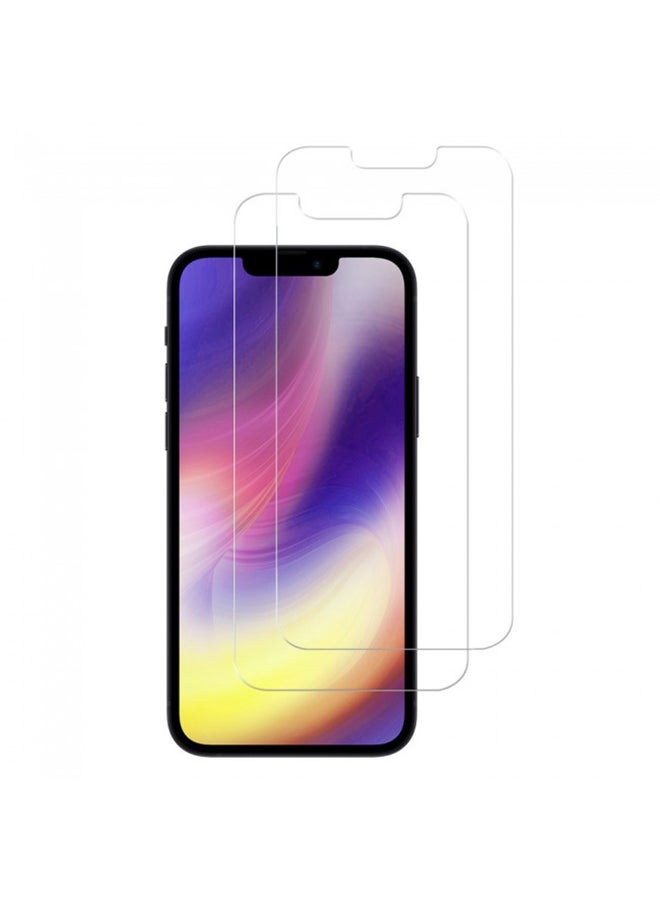 MARGOUN 2-Pack Max Shieldz Tempered Glass Screen Protector for iPhone 13 Mini Clear - Image 1