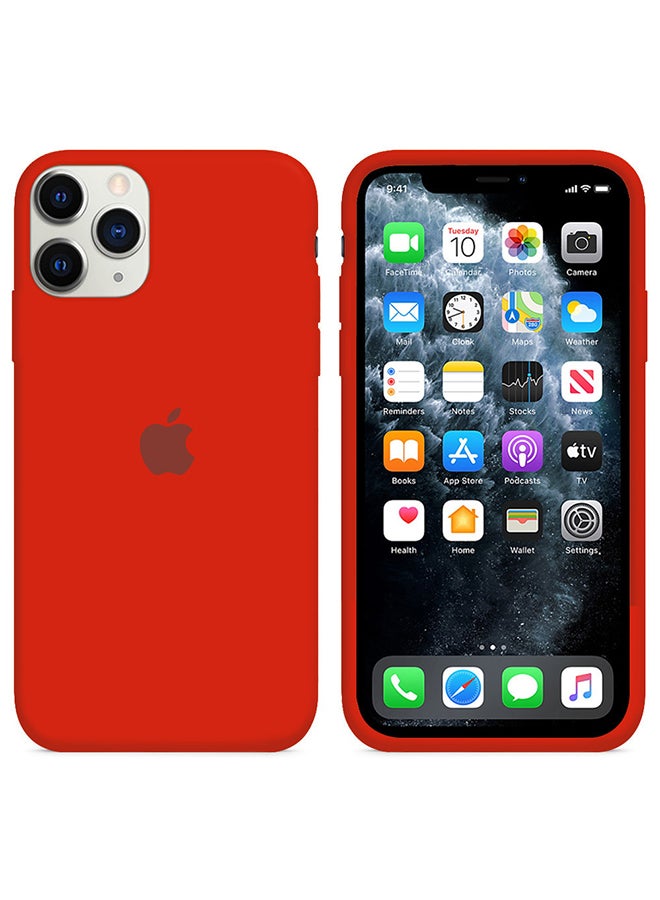 MARGOUN - Silicone Cover Case for iphone 12 Pro Max Red - Image 1
