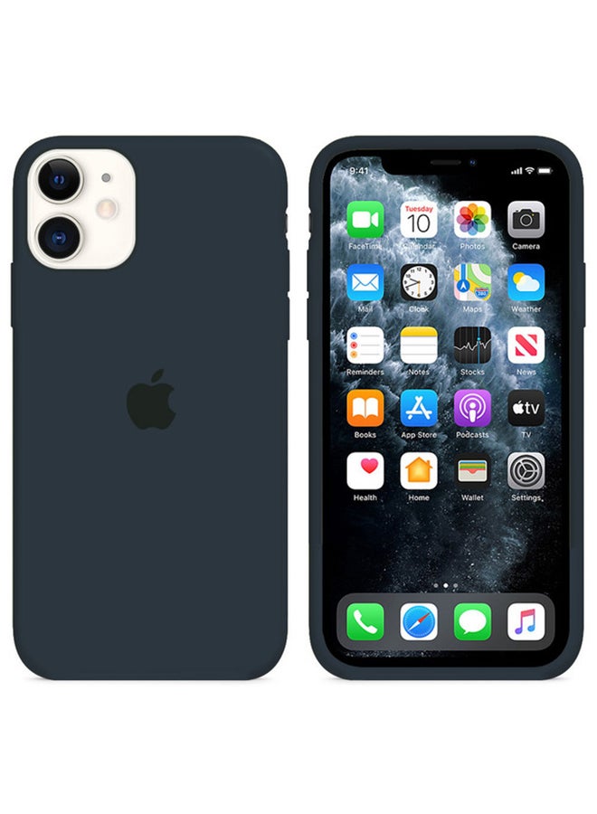MARGOUN - Silicone Cover Case for iphone 12 Midnight Blue - Image 1