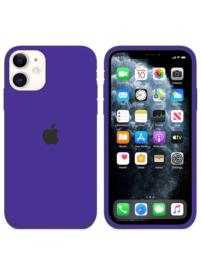 MARGOUN - Silicone Cover Case for iphone 12 Purple - Image 1