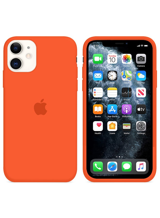 MARGOUN Silicone Cover Case for iphone 12 Mini Orange - Image 2
